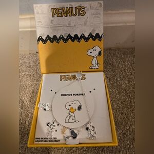 Peanuts Snoopy Silver Charm Bracelet